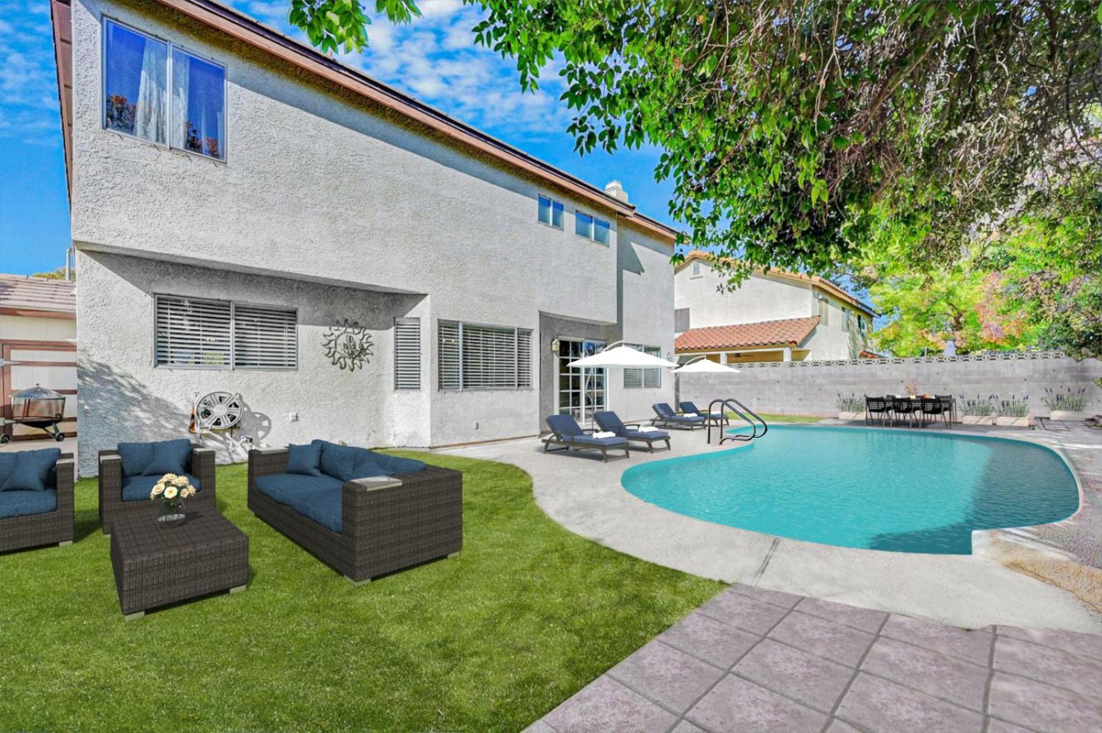 Сasa de vacaciones Bright Fun Spacious With Pool Las Vegas